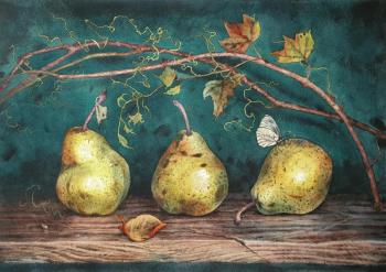 Still life with pears. Shundeeva Tatiana
