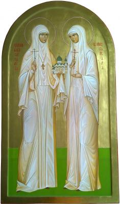 Icon of St. Elizabeth and Barbara. Ivanova Nadezhda