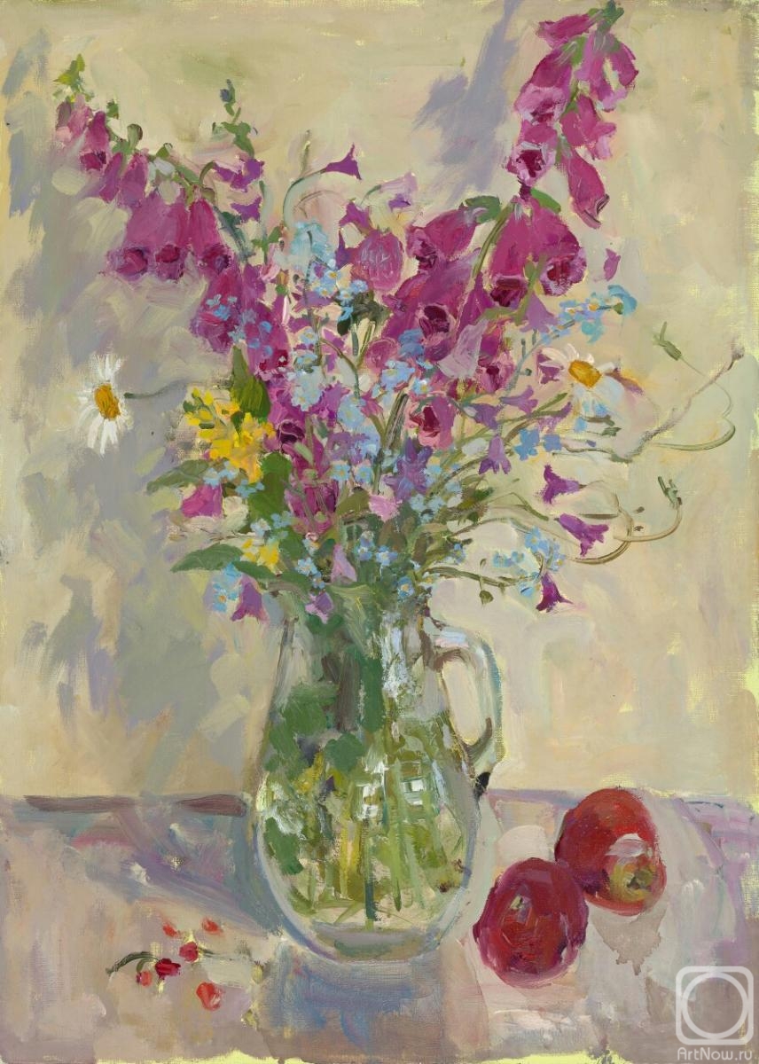 Blinkova Anzhela. Bouquet of foxglove
