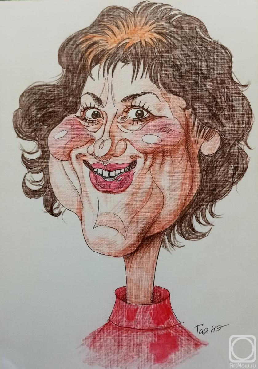 Dobrovolskaya Gayane. Self-portrait - 2, friendly cartoon