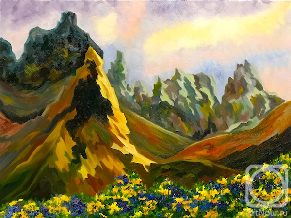 Lukaneva Larissa. Blossoming in the Mountains