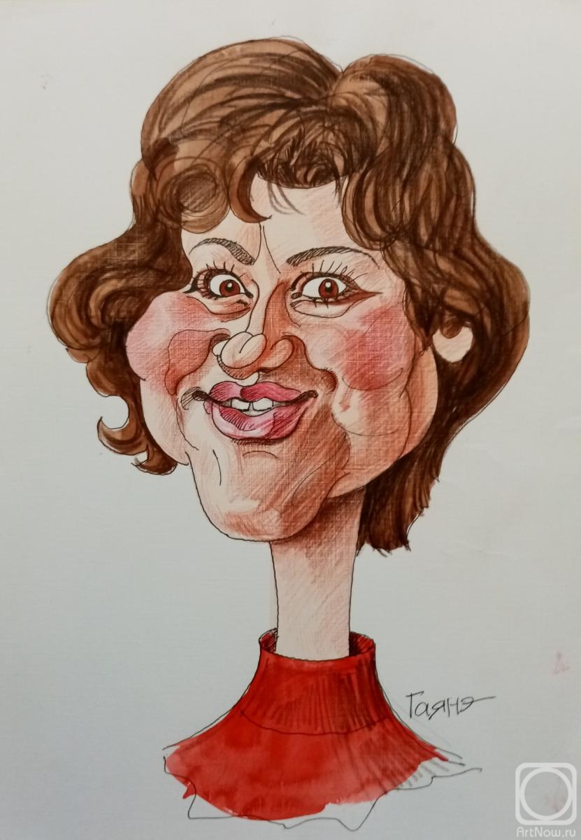 Dobrovolskaya Gayane. Self-portrait - 3, friendly cartoon