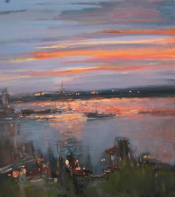 Lights come on in the port