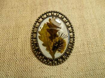 Brooch Oak leaves (Designer Jewelry). Harlova Tatyana