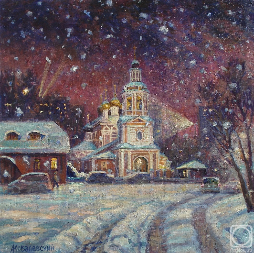 Kovalevscky Andrey. Christmas Eve at the Church of the Nativity of Christ in Izmailovo