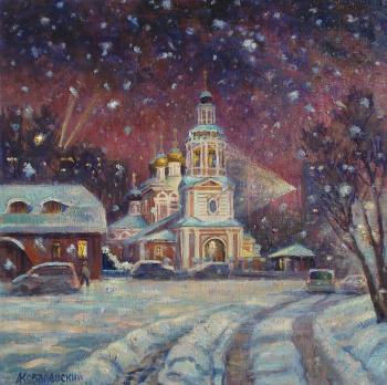Christmas Eve at the Church of the Nativity of Christ in Izmailovo (Christmas Church). Kovalevscky Andrey