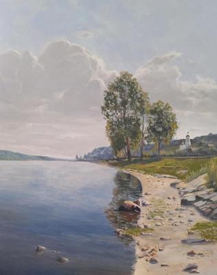 Midday. Volga river