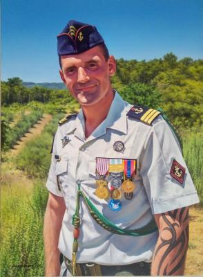 Portrait of a French Army Marine Corps Captain