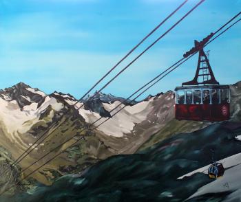 Painting Elbrus 3800. Aronov Aleksey