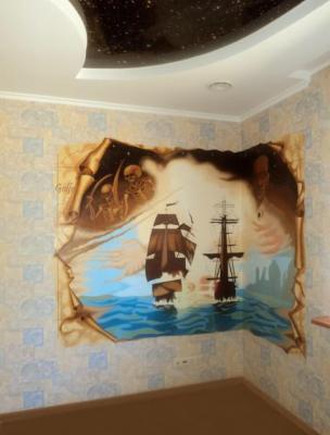 Wall painting "Pirates 2". Anisimov-Klimkin Alexey