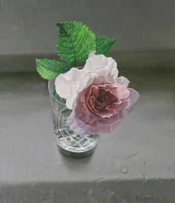 Rose in a glass. Zaborskih Igor