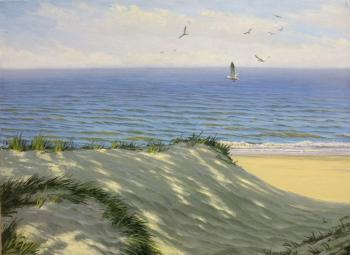 Gulls over the sea. Zaborskih Igor