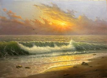 Sunset on the sea. Zaborskih Igor