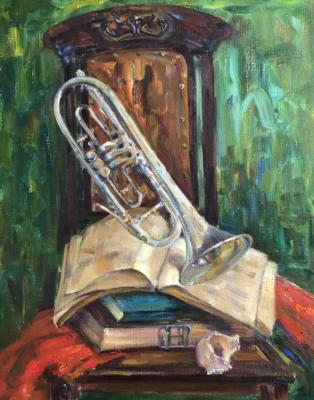 Still life with a trumpet