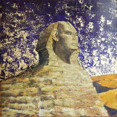 The Desert series. Sphinx (Desert Acrylic Painting). Chepkasova Tatiana