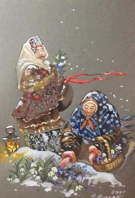 Boyar snowdrops (Peasant Women). Schubert Albina
