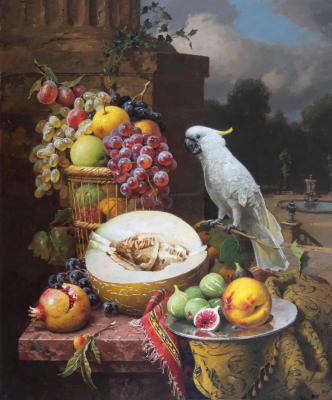 Still life with a parrot (Still Life With A Cockatoo). Hamaljan Suren