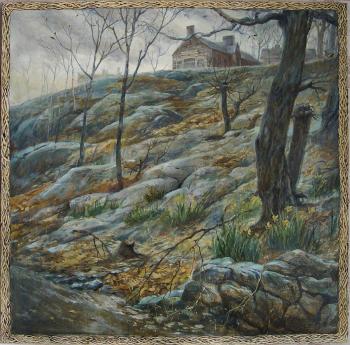 Fieldstone in spring