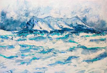 The storm is coming. I eat snow. Chatyrdag is beautiful (Painting With Chatyrdag). Shubin Artyom