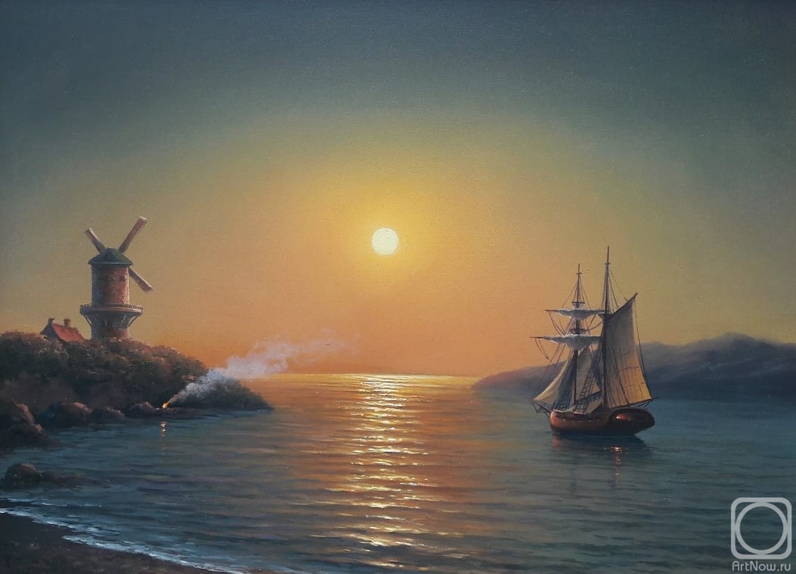 Gafiatullin Marat. Sunset on the sea