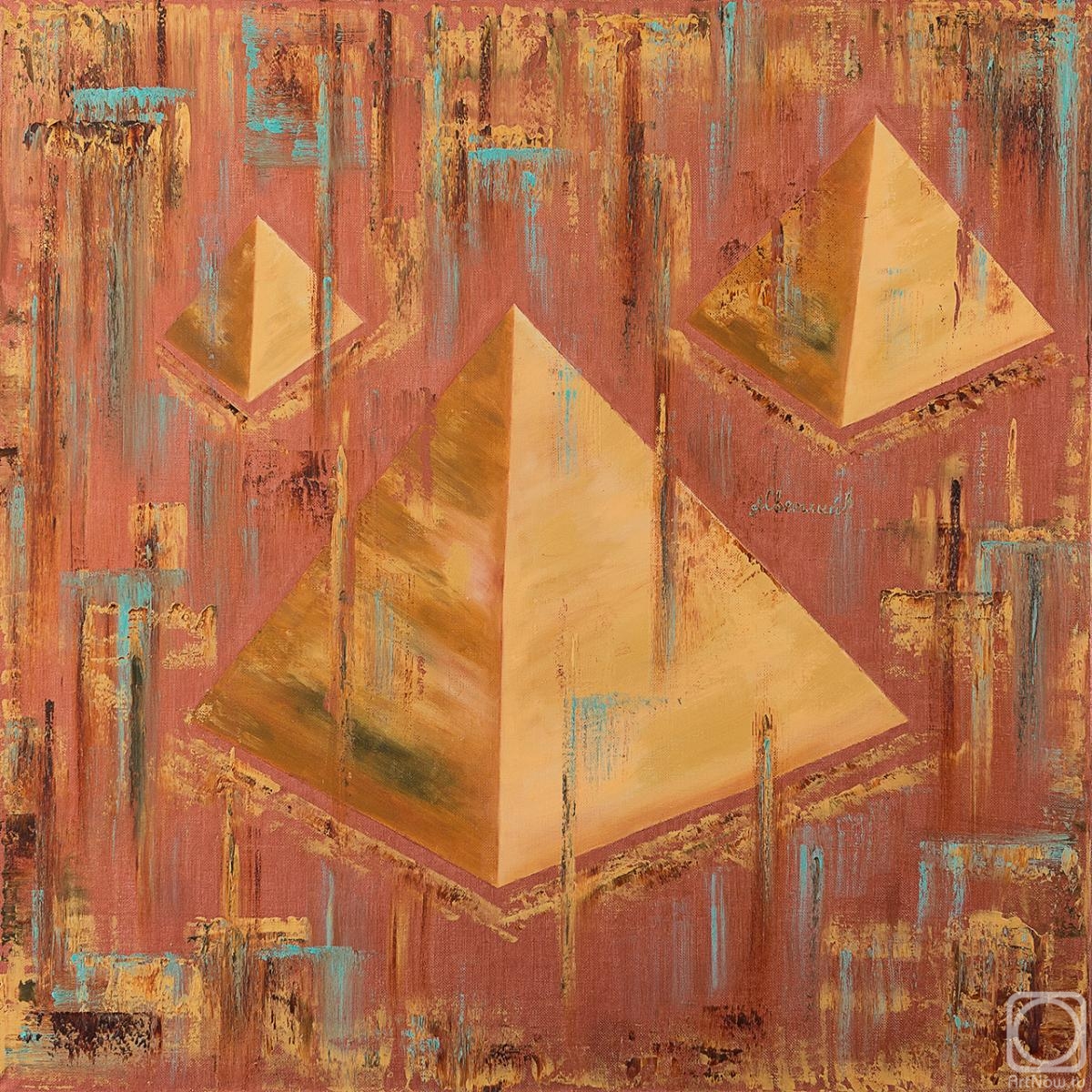 Svetlyy Aleksandr. Golden Pyramids (Art cycle "Golden Life")