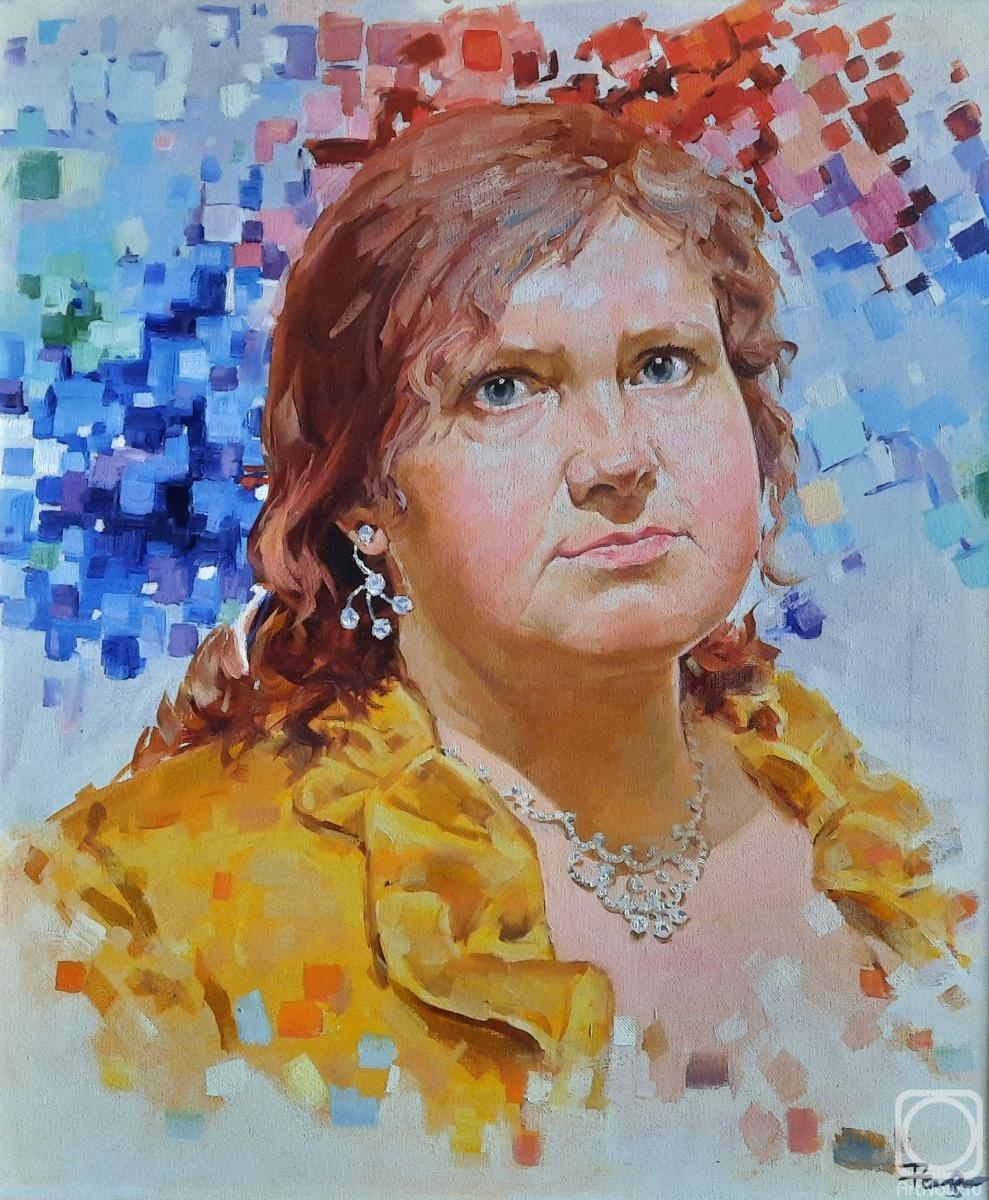 Timergaliev Rais. Portrait of wife