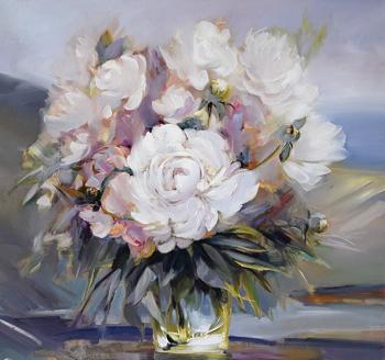 Peonies on the table