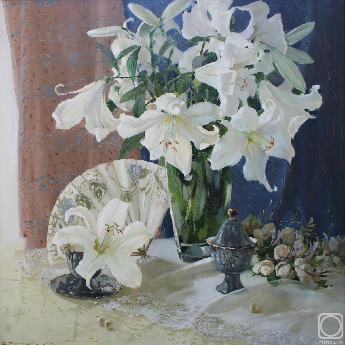 Kukueva Svetlana. Lace of white lilies