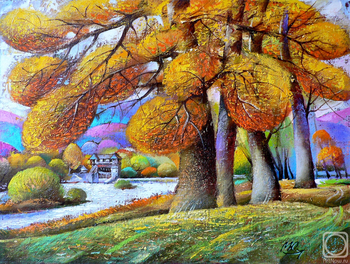 Matsik Yury. Riverbank. Autumn