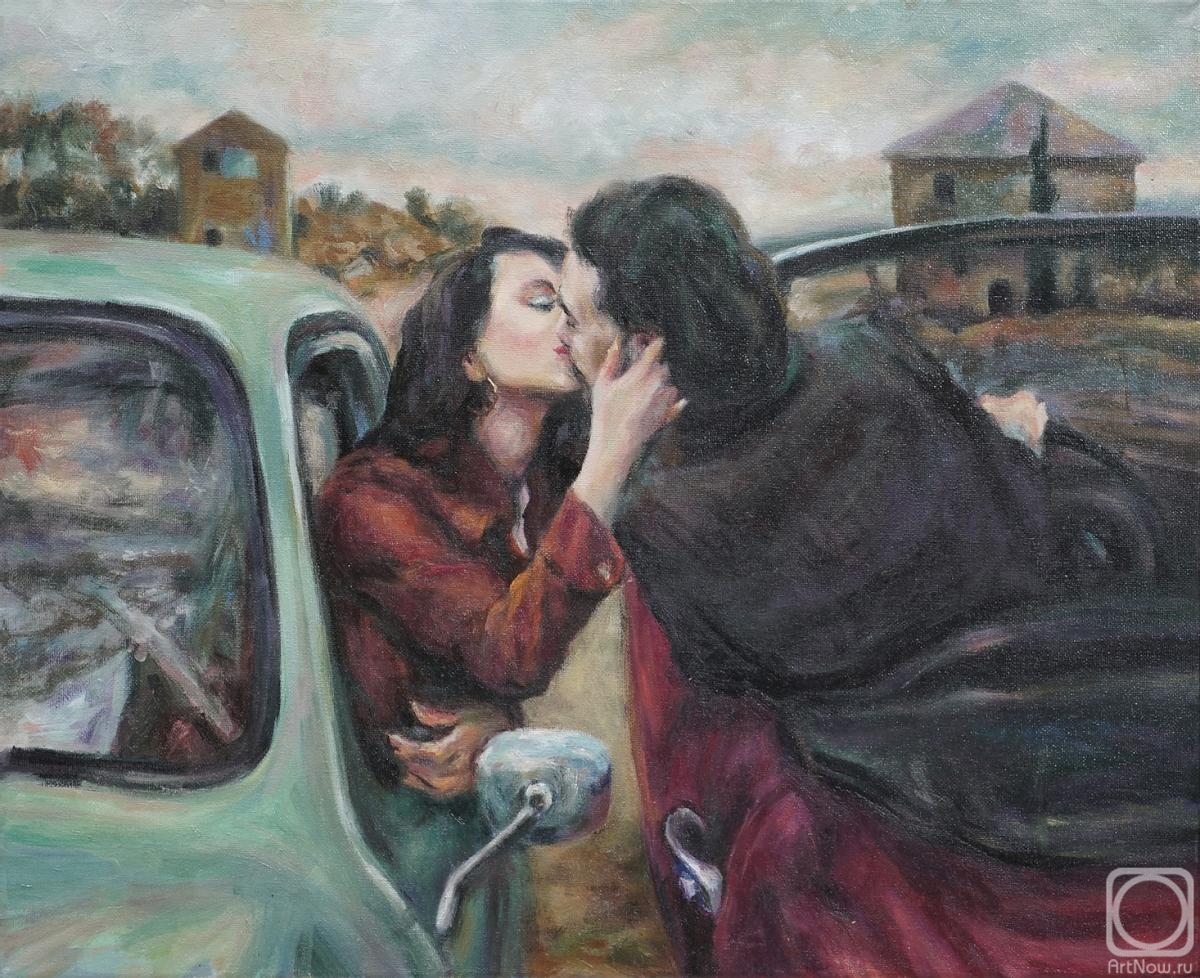Baryshevskii Oleg. A kiss on the road
