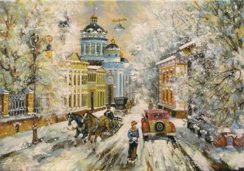 Boev Sergey Yurievich. Winter day. View of St. Martin's Cathedral. Moscow