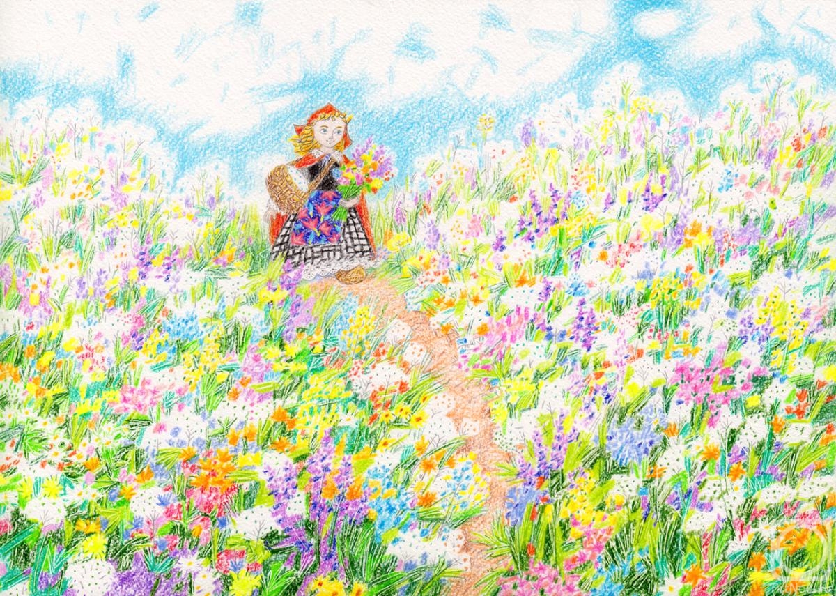 Obolenskiy Alexandr. Red Riding Hood