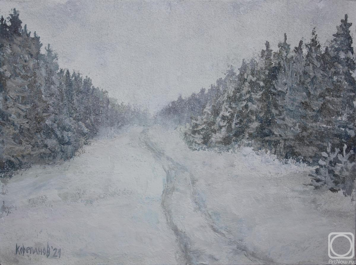 Korepanov Alexander. Tomilskaya in the snow. January