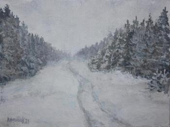 Tomilskaya in the snow. January. Korepanov Alexander