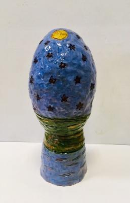 Blue egg (Ceramic Sculpture). Kapitonova Lyudmila