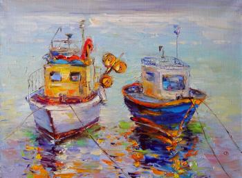 Two longboats. Razumova Svetlana