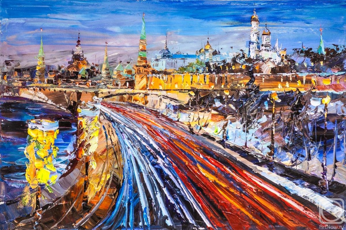 Rodries Jose. View of the Kremlin in early spring