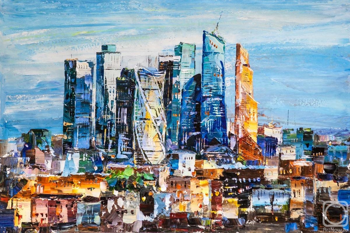 Rodries Jose. View of Moscow City. Business heart of the capital