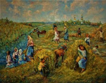 Hay harvesting. Laykov Vsevolod