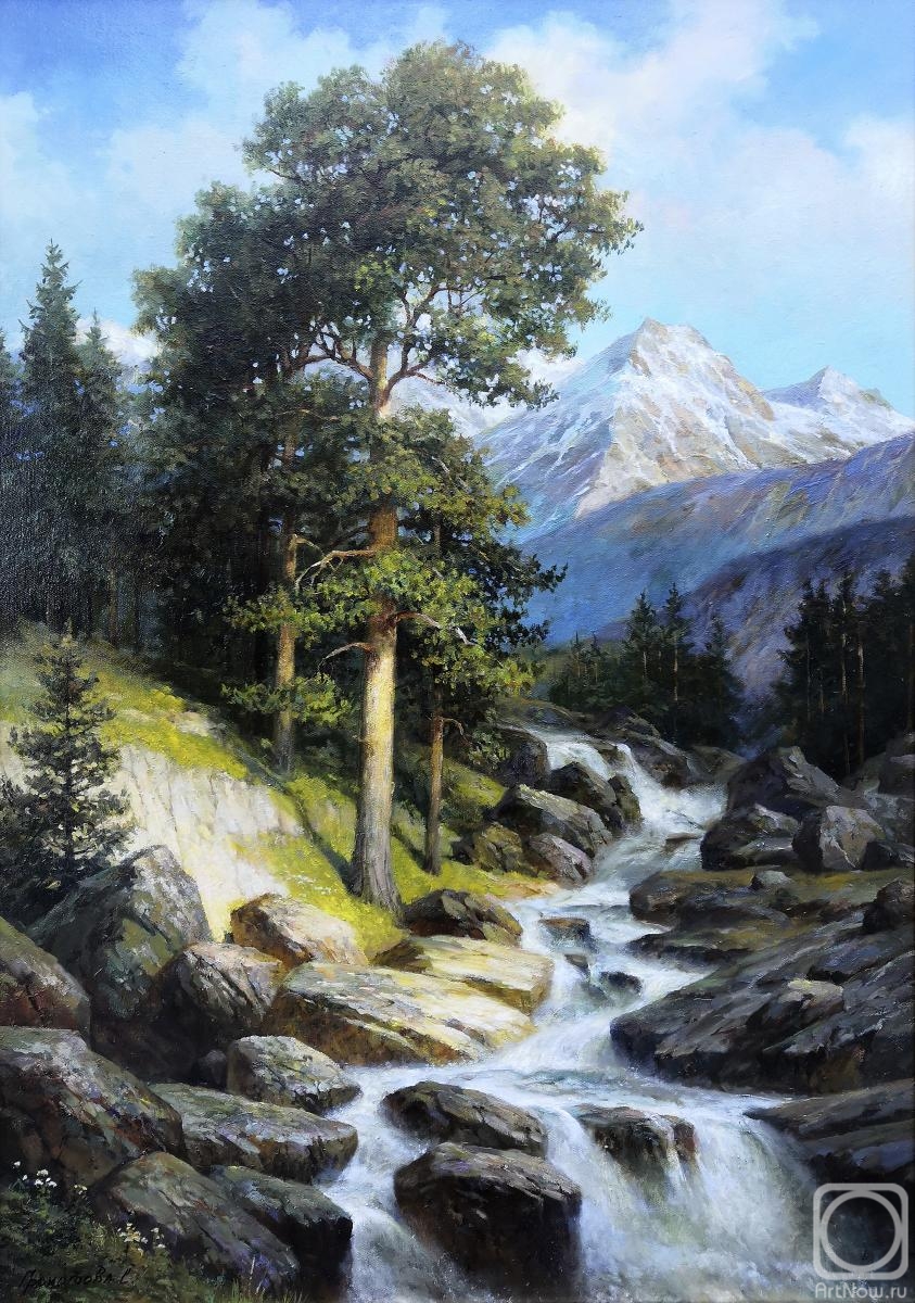 Grokhotova Svetlana. Athabasca Falls