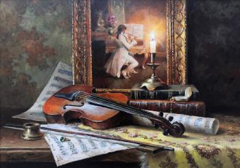 Night serenade (Candle Painting). Grokhotova Svetlana