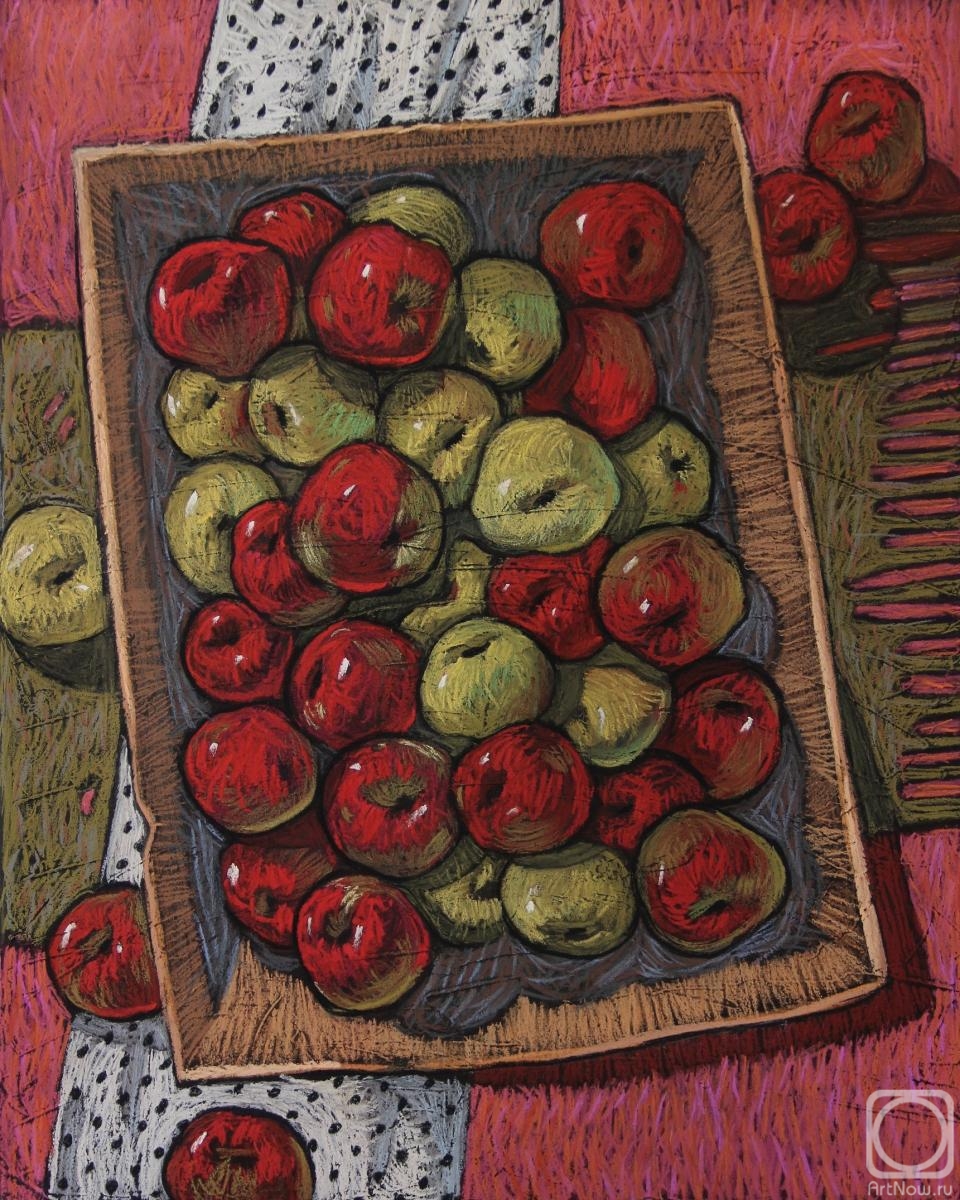 Leonova Nataliya. Box of apples