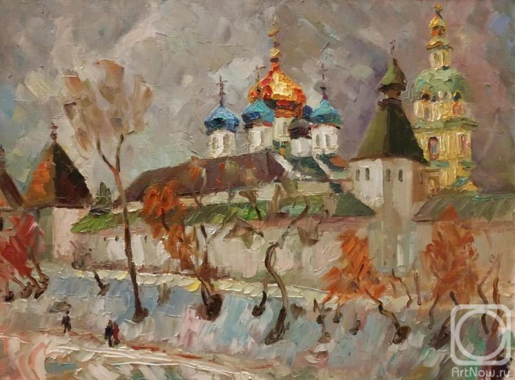 Silaeva Nina. Novospassky Monastery on Taganka in March