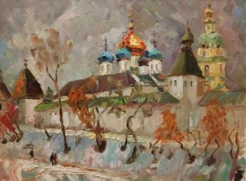 Novospassky Monastery on Taganka in March. Silaeva Nina