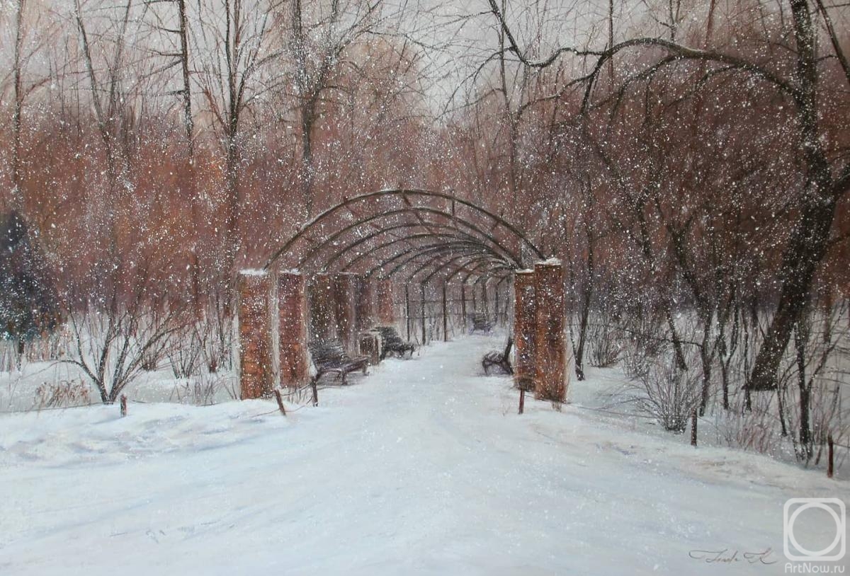 Kritskaya Linda. Winter in the Apothecary's garden