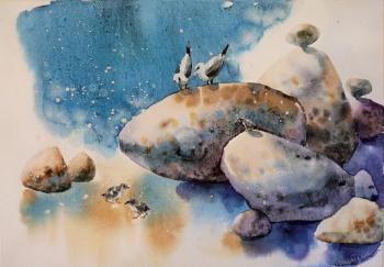 From the series "I think about the sea" 2 (Small-Size Watercolors). Stoylik liudmila