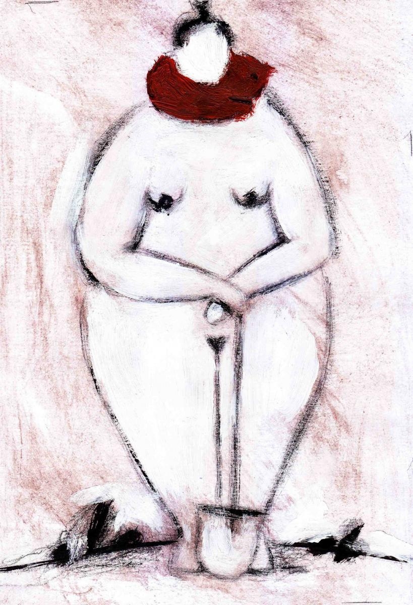 Shpak Vycheslav. Lady with a shovel and an ermine 1