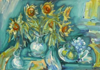    (Still Life With Sunflowers).  