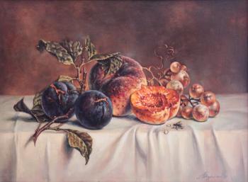 Still life with fruit (Classic Paintings). Bezridnyy Aleksey