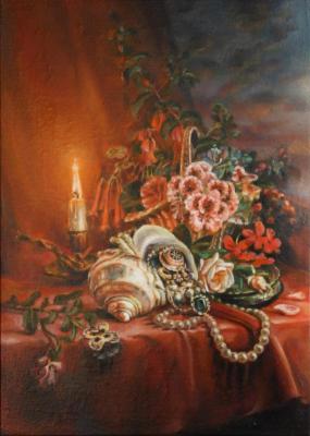 Still-life with a candle. Bezridnyy Aleksey